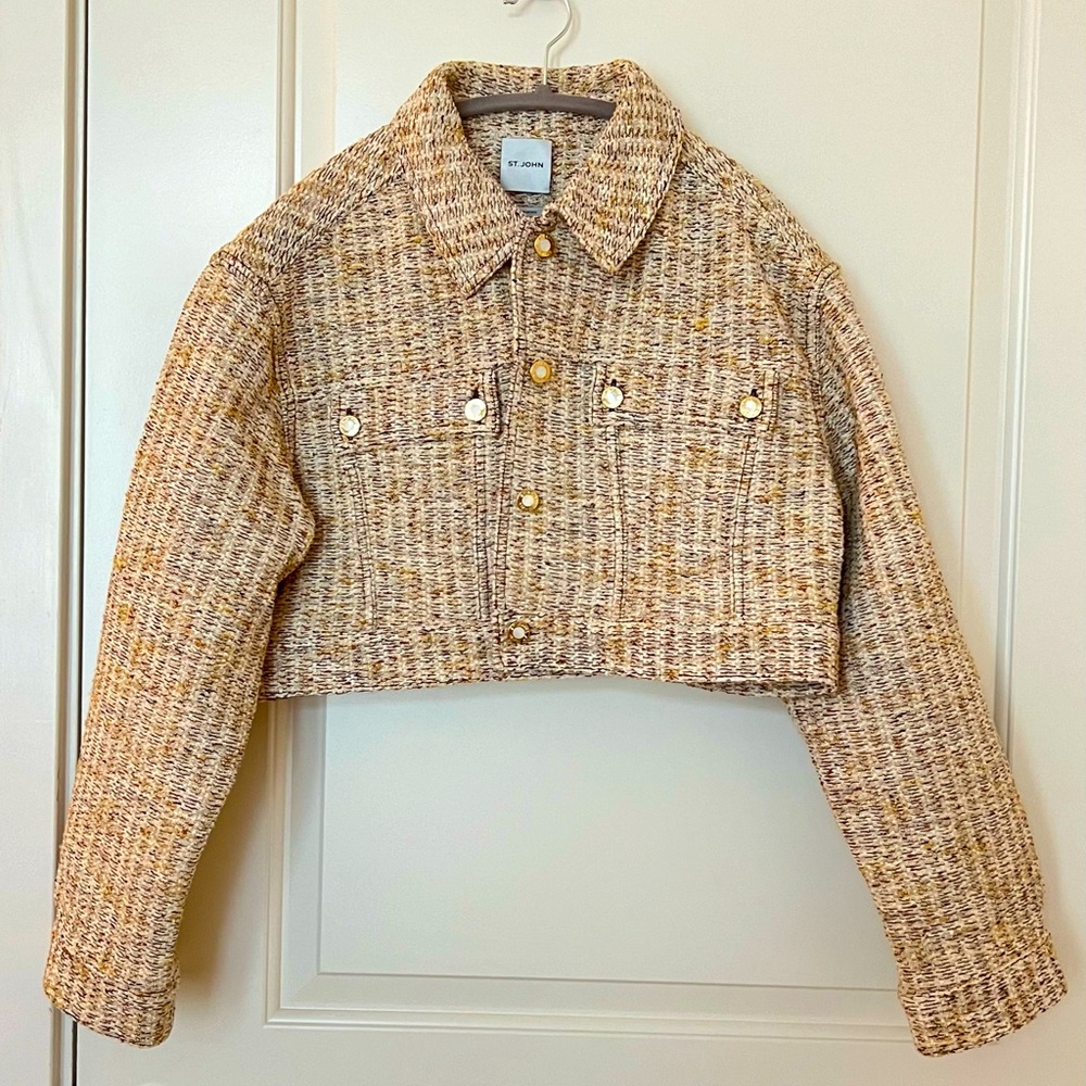 St. John Boucle Tweed Jacket